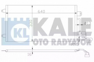 KALE OTO RADYATOR 342395 -  Конденсатор, кондиционер